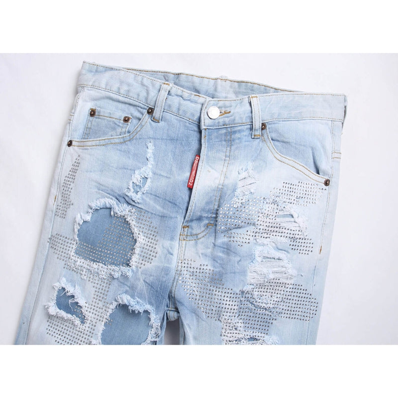 2025 New Men's Ink Splash Jeans