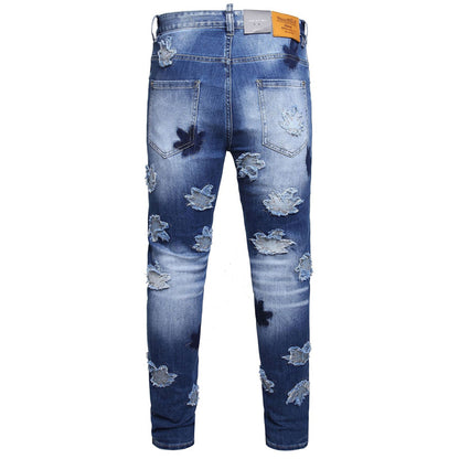 DSQ2 New 2025  Men's Ink Splash Jeans