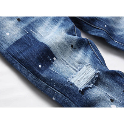 2025 New Men's Ink Splash Jeans