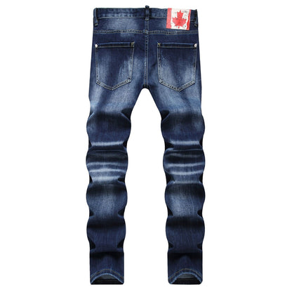 DSQ2 2025 New Men's Ink Splash Jeans