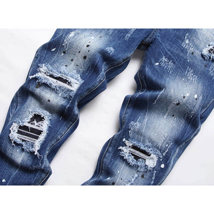 2025 New Men's Ink Splash Jeans