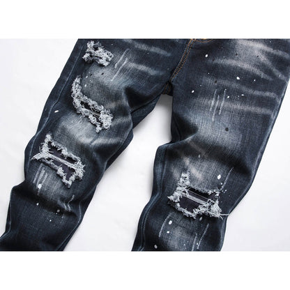 DSQ2  New 2025 Men's Ink Splash Jeans