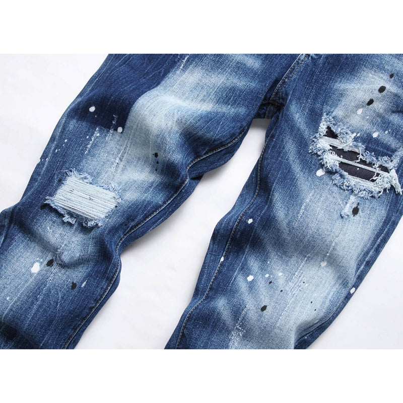 2025 New Men's Ink Splash Jeans