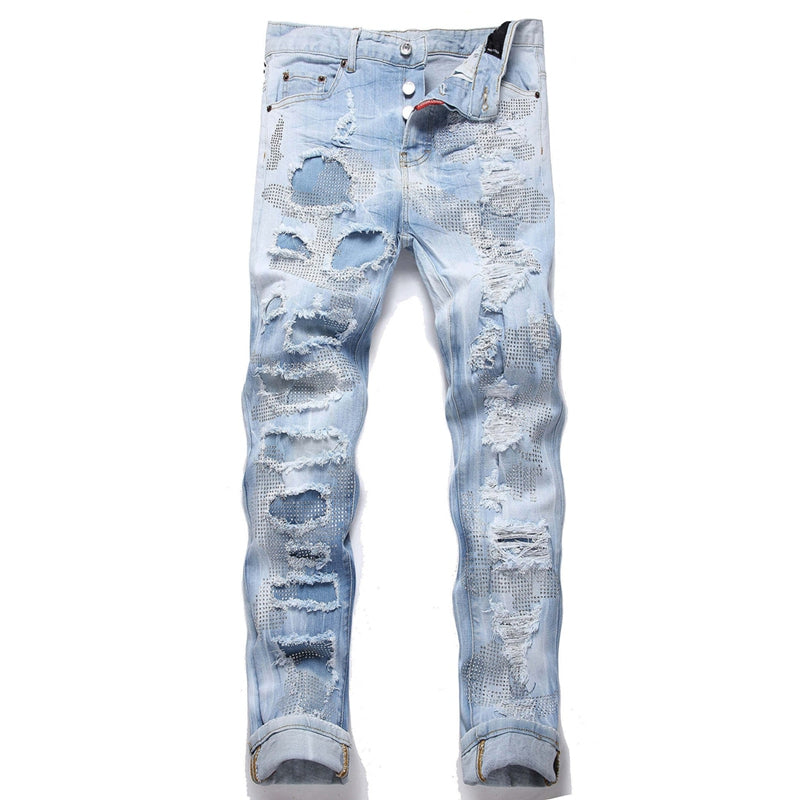 2025 New Men's Ink Splash Jeans